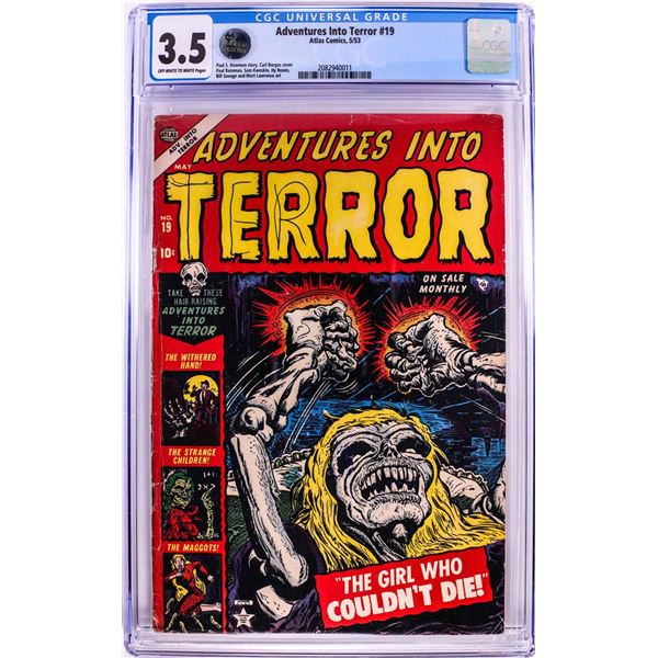 Atlas Comics Adventures Into Terror #19 Comic Book 5/53 CGC 3.5