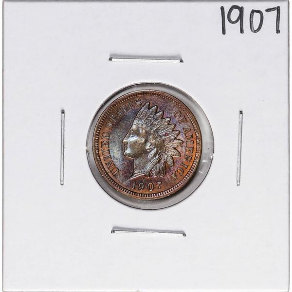 1907 Indian Head Cent Coin Nice Toning