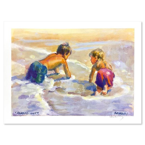 Lucelle Raad "Played Out" Limited Edition Lithograph On Paper