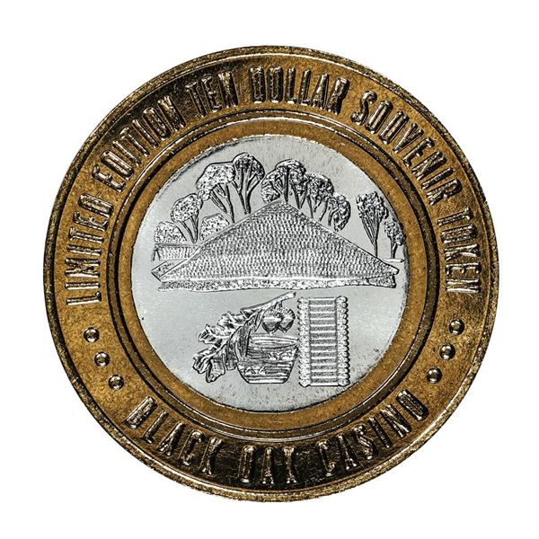 .999 Silver Black Oak Casino $10 Casino Limited Edition Gaming Token