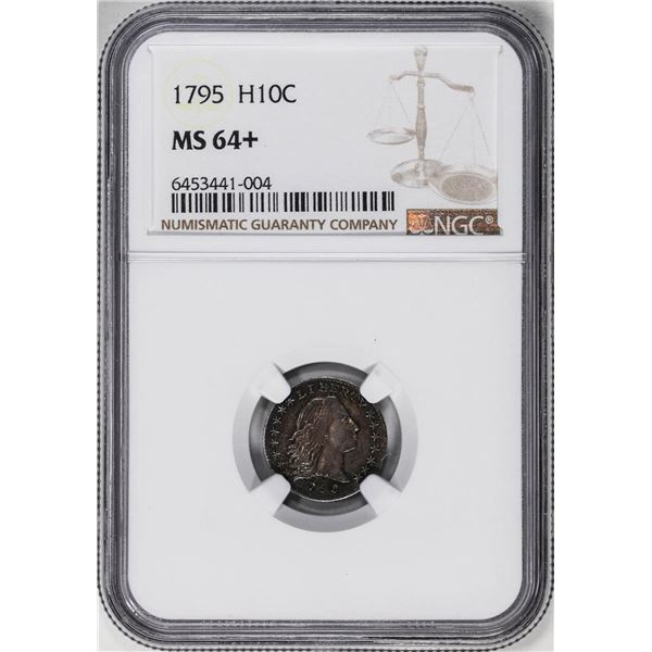 1795 Flowing Hair Half Dime Coin NGC MS64+