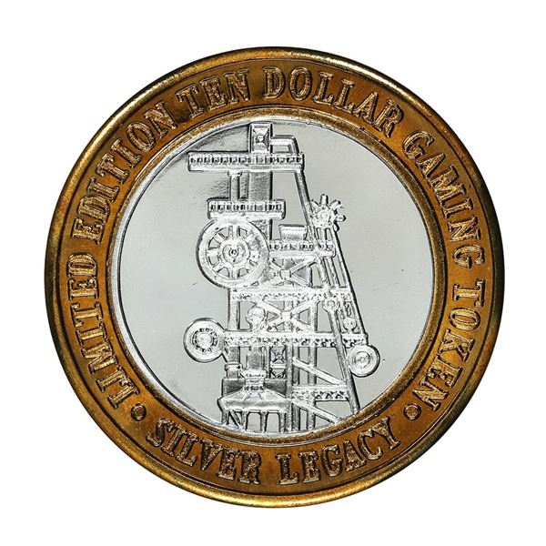 .999 Fine Silver Legacy Reno, Nevada $10 Limited Edition Gaming Token