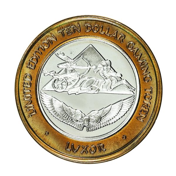 .999 Silver Luxor Las Vegas Nevada $10 Casino Limited Edition Gaming Token