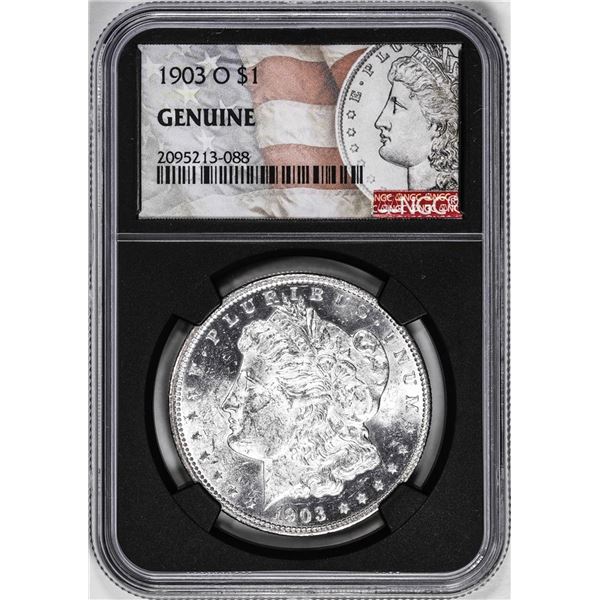 1903-O $1 Morgan Silver Dollar Coin NGC Genuine