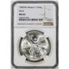 Image 1 : 1985Mo Mexico 1 Onza Libertad Silver Coin NGC MS65
