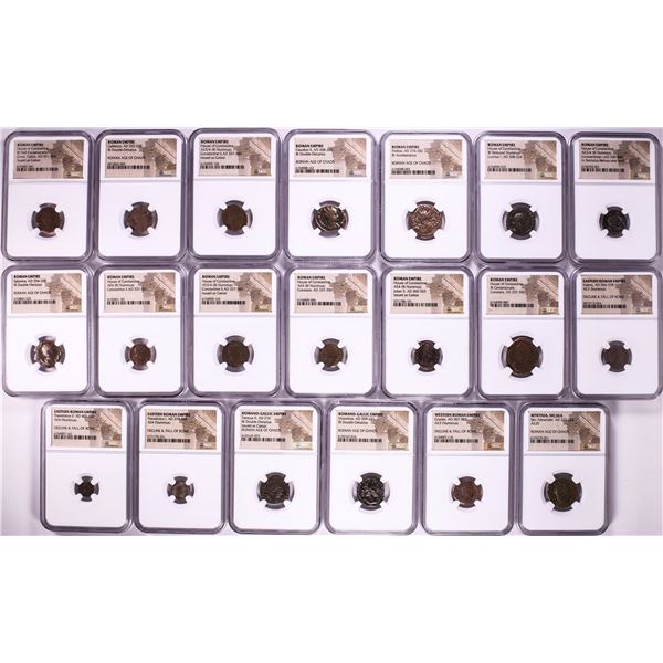 Lot of (20) Ancient Roman Empire Coins NGC Certified