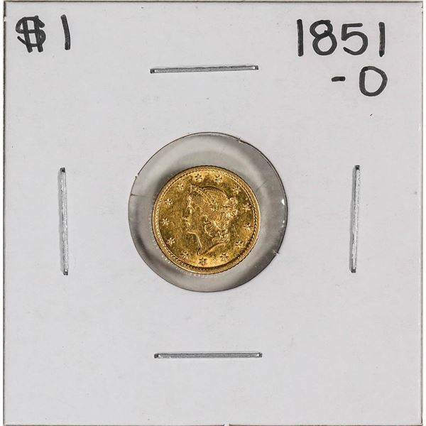 1851-O $1 Type 1 Liberty Head Gold Dollar Coin