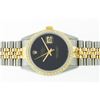 Image 4 : Rolex Men's Two Tone Diamond Black Onyx Datejust Wristwatch