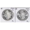 Image 1 : Lot of (2) 1904-O $1 Morgan Silver Dollar Coins Proof Like