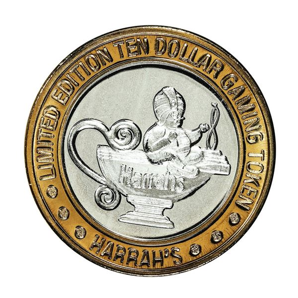 .999 Silver Harrah's Reno, Nevada $10 Casino Limited Edition Gaming Token