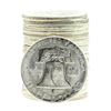Image 2 : Roll of (20) 1955 Brilliant Uncirculated Franklin Half Dollar Coins