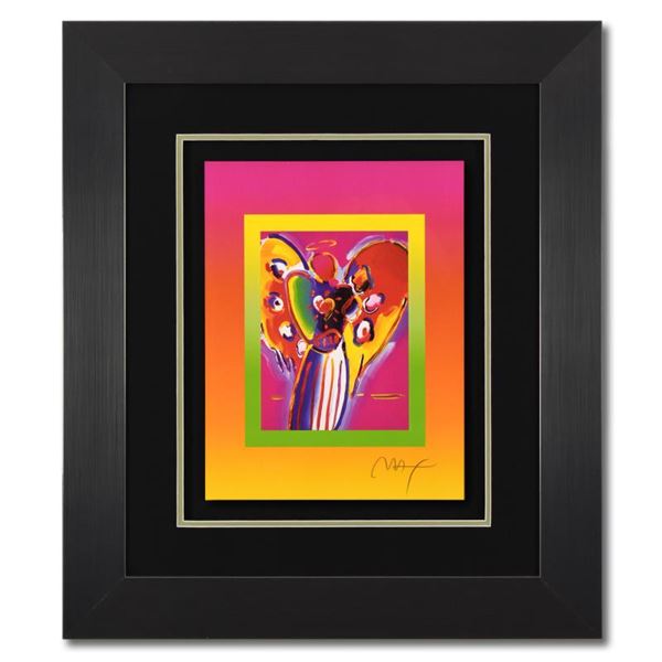 Peter Max "Angel with Heart on Blends" Limited Edition Lithograph on Paper