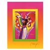 Image 2 : Peter Max "Angel with Heart on Blends" Limited Edition Lithograph on Paper