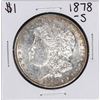 Image 1 : 1878-S $1 Morgan Silver Dollar Coin