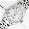 Image 1 : Rolex Ladies Stainless Steel White Arabic Date Wristwatch