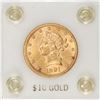 Image 1 : 1901 $10 Liberty Head Eagle Gold Coin