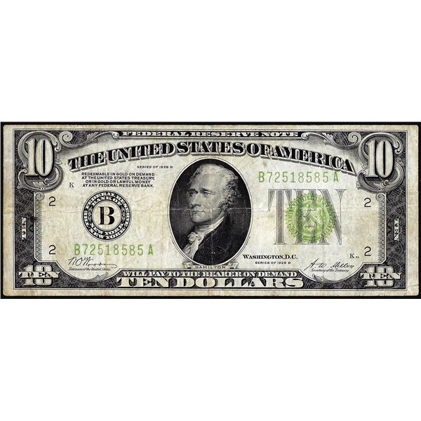 1928B $10 Federal Reserve Note New York