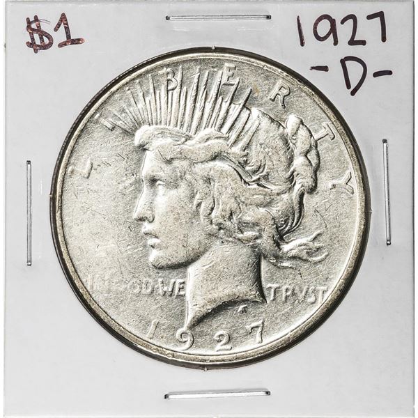 1927-D $1 Peace Silver Dollar Coin