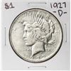 Image 1 : 1927-D $1 Peace Silver Dollar Coin