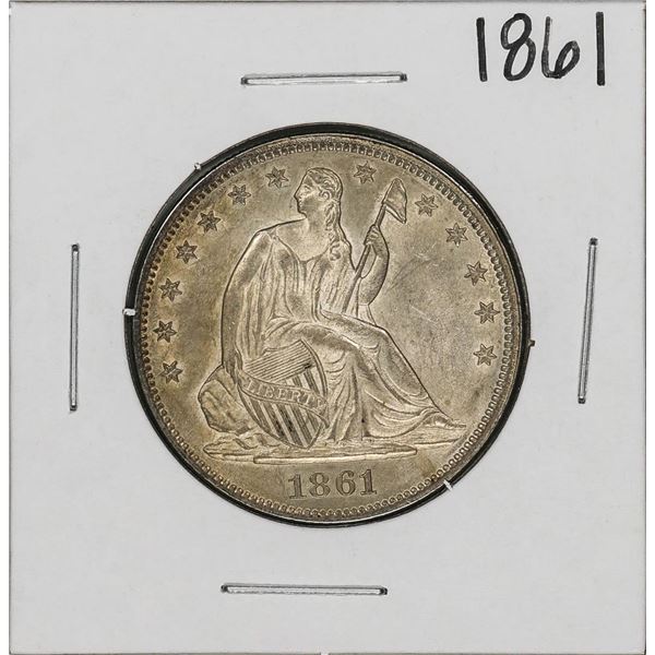 1861 Seated Liberty Half Dollar Coin