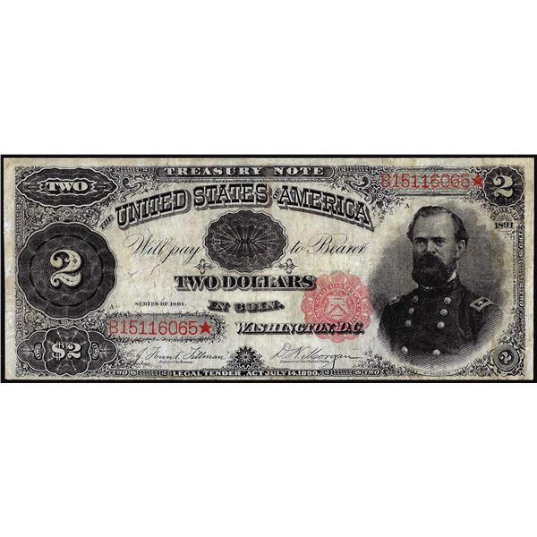 1891 $2 Treasury Note