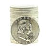 Image 1 : Roll of (20) 1953-D Brilliant Uncirculated Franklin Half Dollar Coins
