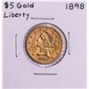 Image 1 : 1898 $5 Liberty Head Half Eagle Gold Coin