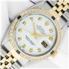 Image 1 : Rolex Men's Two Tone White Diamond & Sapphire Datejust Wristwatch