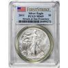 Image 2 : 2011 $1 American Silver Eagle Coin PCGS MS69 Struck at San Francisco First Strike