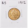 Image 1 : 1912 $5 Indian Head Half Eagle Gold Coin