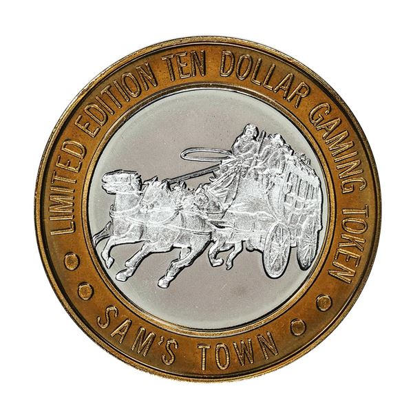 .999 Fine Silver Sam's Town Casino Las Vegas $10 Limited Edition Gaming Token