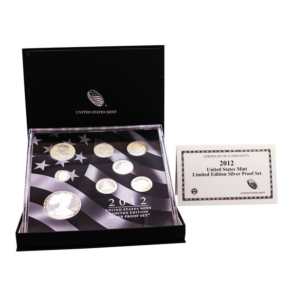 2012 United States Mint Limited Edition Silver Proof Set w/ Box & COA