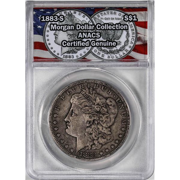 1883-S $1 Morgan Silver Dollar Coin ANACS Genuine