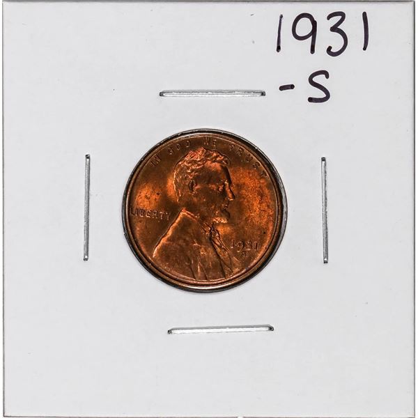 1931-S Lincoln Wheat Cent Coin
