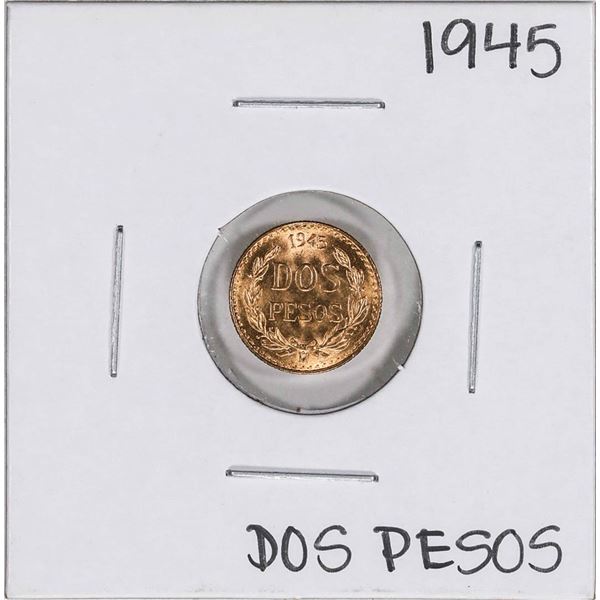 1945 Mexico Dos Pesos Gold Coin