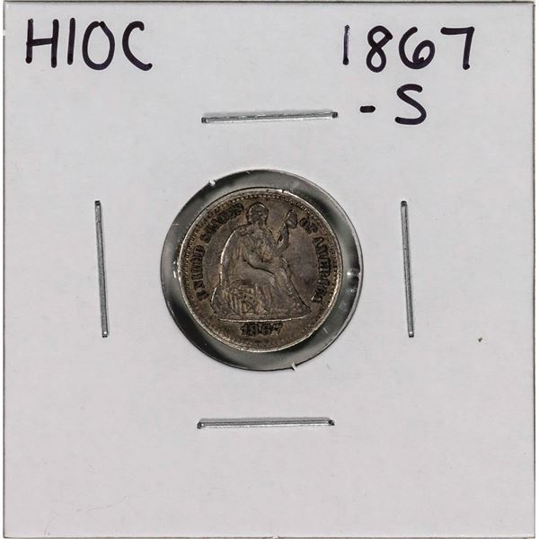 1867-S Seated Liberty Half Dime Coin