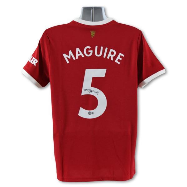 Manchester United FC Jersey (Home) Autographed By Harry Maguire