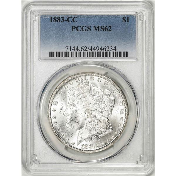 1883-CC $1 Morgan Silver Dollar Coin PCGS MS62