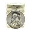 Image 1 : Roll of (20) 1948-D Brilliant Uncirculated Franklin Half Dollar Coins