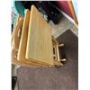 Image 4 : SET OF FOUR SOLID WOOD, PORTABLE TV TABLES