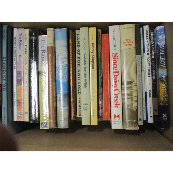 BOX C/W ASSORTED BOOKS (MOSTLY WESTERN)