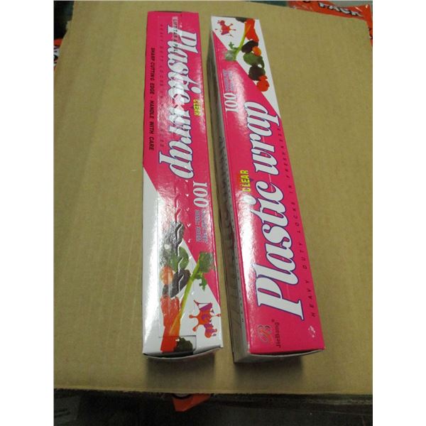 NEW (STORE CLOSE-OUT):  PLASTIC WRAP (5 METERS) - 2 BOXES