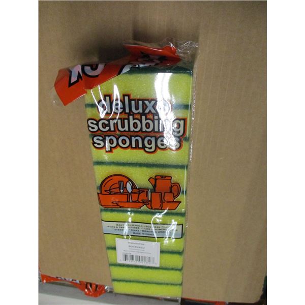 NEW (STORE CLOSE-OUT):  DELUXE SCRUBBING SPONGES (10) - PER PACKAGE
