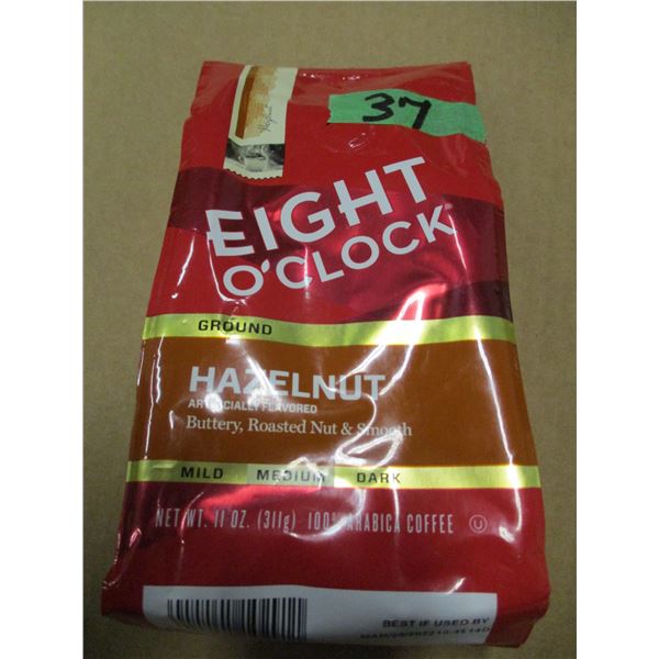 EIGHT O'CLOCK HAZELNUT COFFEE (11 OZ) - PACKAGE