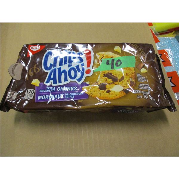 CHIPS AHOY TRIPLE CHOCOLATE CHUNK COOKIES PER PACKAGE