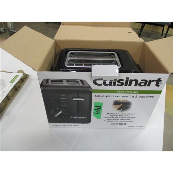 STORE RETURN (AS IS) CUISINART 2 SLICE TOASTER (APPEARS NEW)
