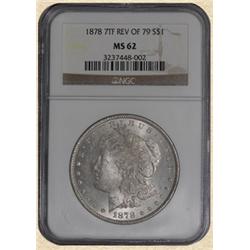 1878 7TF Morgan $ MS62 NGC Reverse of '79