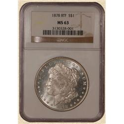 1878 8TF Morgan $ MS63 NGC