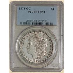 1878-CC Morgan $ AU53 PCGS CAC
