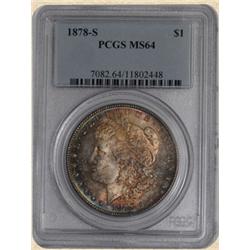 1878-S Morgan $ MS64 PCGS Color++